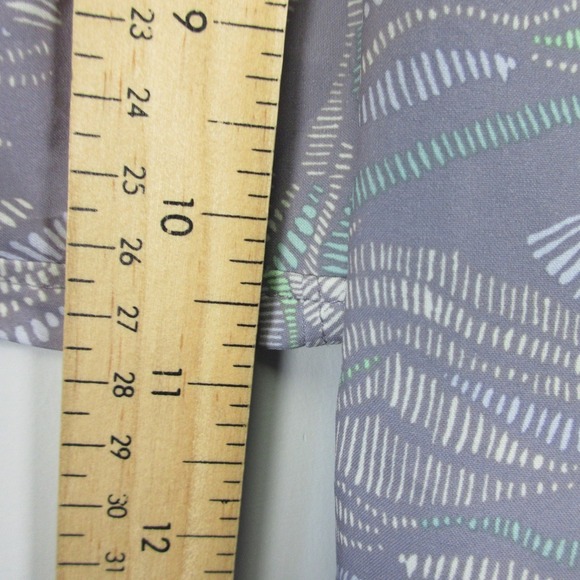 Patagonia Tyrolean Bike Shorts Women 0 Gray Patterned Zip Pockets Cycling 112 - Picture 9 of 13